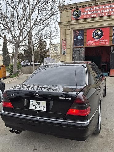 mercedes e 240 2004: Mercedes-Benz S-Class sedan (W140 kuzov) – qara rəngli, tam ölçülü — 6