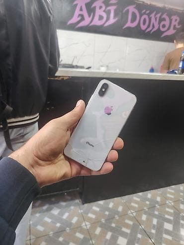 iphone 16 pro max qiymet: IPhone X, 64 GB, Gümüşü — 1