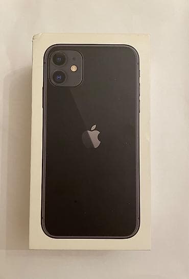 işlenmiş iphone 11: IPhone 11, 64 GB, Qara, Zəmanət, Simsiz şarj, Face ID — 2