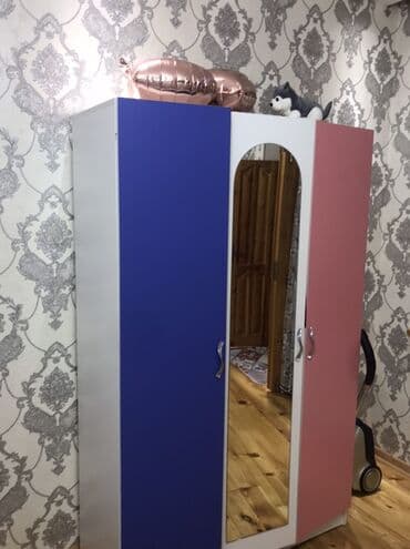 Oğlan və qız üçün, İşlənmiş, 3 qapılı, Açılan, Düz dolab