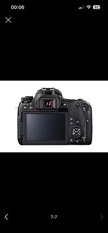 3 birinde printer: Canon EOS 77D DSLR + 18-135mm IS USM lens Fotoaparat tam işlək — 7