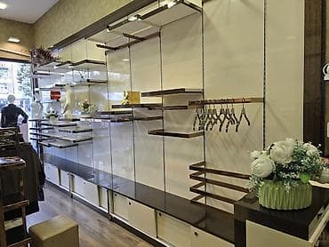 Полочные витрины: Butik üçün tam vitrin və mebel sistemi Tərkib: - Qızılı metal — 10