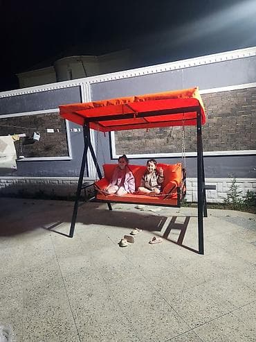 heyet yellenceyi: Bağ yelləncəyi – 3 nəfərlik, tentli model - Möhkəm metal karkas: Qara — 1