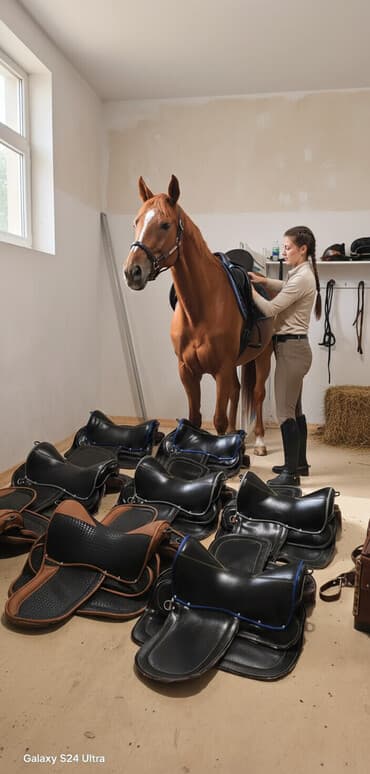 ucuz cuce: At yəhərləri. At sürmək üçün nəzərdə tutulmuş bu yəhərlər, atçıya — 1