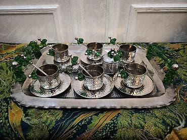 Qəhvə dəsti, rəng - Yaşıl lalafo.az -da Qəhvə dəsti, rəng - Yaşıl