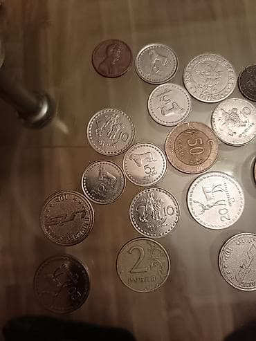 qəpik albomu: Əlimdə müxtəlif ölkələrin dövriyyə pullarından və maraqlı oyun — 4