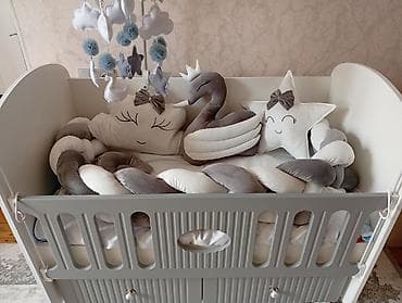 hamam ucun: Oğlan və qız üçün, Yeni, Dördbucaq, Beşik, Dəst ilə, Matras ilə, Yellənmə mexanizm ilə — 3