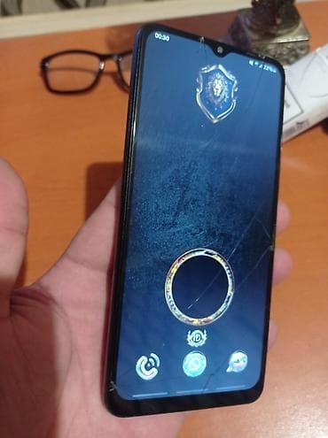 samsung bluetooth: Samsung Galaxy A12, цвет - Черный, Битый — 1