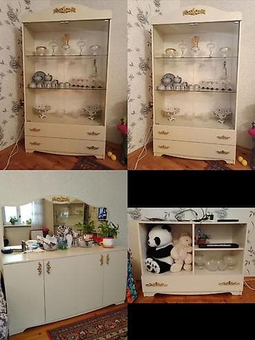 Ev üçün mebel: 2 ədəd qorka+komod+ tv altı birlikdə 150₼. Tek tek satılmır. Ünvan — 1