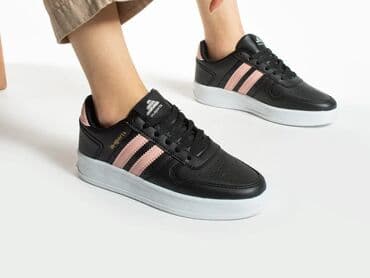 белые новые кеды: Qadın idman ayaqqabısı – in-sports - Rəng: qara üst, solğun çəhrayı — 1