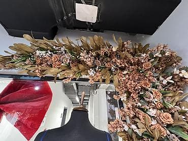 gul qabi: Məhsul: Dekorativ süni çiçək tağı (divar/bucağa quraşdırılan — 3