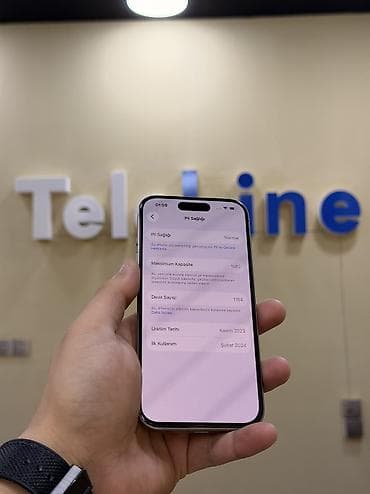 iphone es5: IPhone 15 Pro, 128 GB, Natural Titanium, Zəmanət, Kredit, Simsiz şarj — 4