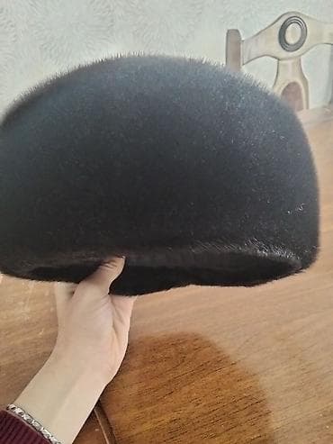 dini papaqlar: Qara xəz papaq - Klassik siluetli, hündür formalı qara papaq - — 6