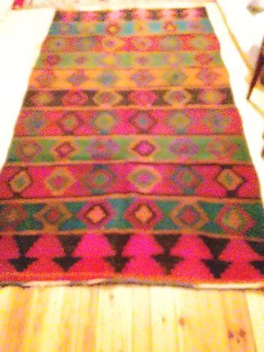 Rəngarəng naxışlı kilim/xalça - Stil: Etno/bozok motivli, zolaqlar