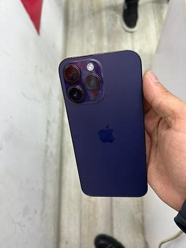 iphone 14 pro max dubay: IPhone 14 Pro Max, 256 GB, Deep Purple, Zəmanət, Face ID, Sənədlərlə — 3