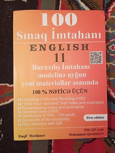 Məhsul: “100 Sınaq İmtahanı – English 11” hazırlıq kitabı Təsvir: -