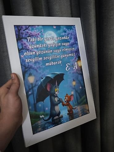 dekor evler: Şəxsi dizaynlı çərçivəli poster/tablolar - Fotoşəkilləriniz, ad/baş — 9