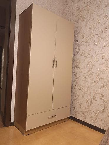 ofis əşyaları: Yeni, 2 qapılı, Güzgülü, Bej, Açılan, Düz dolab — 2
