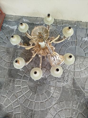 listir: Çılçıraq, 8 lampa, Metal — 4
