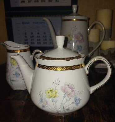 чайный набор: Чайный набор, Фарфор, 5 персон, Германия — 9