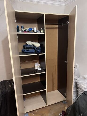 Kreslolar: Açılan, 2 qapılı Düz dolab, Qarderob, paltar dolabı — 2