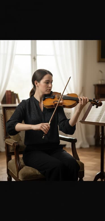 скрипка и электрогитара: Məhsul: Klassik qədim skripka, gözəl səs və usta işi Təsvir: - Tam — 1