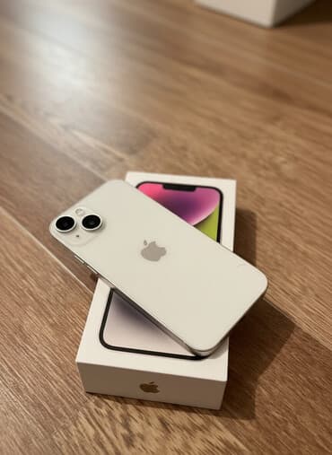 iphone 7 plus 128 gb qiymeti: IPhone 14, Ağ, Face ID — 1