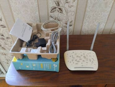 kablosuz internet modem: TP Link TD W8961N. İdeal vəziyyətdə, qutusunda bütün aksesuarları — 2