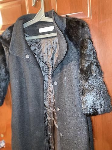 Paltolar: İdeal vəziyyətdədir. Qadın palto - Rəng: qara/qaranlıq antrasit - — 2