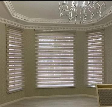 Вазы: Zebra jalüz pərdələr - İkiqat (zebra) sistem: şəffaf və sıx — 4