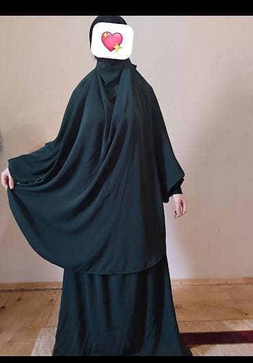 Hicab: Qadın hicab və abaya dəstləri - Modellər: - İkiqat örtülü, geniş — 2