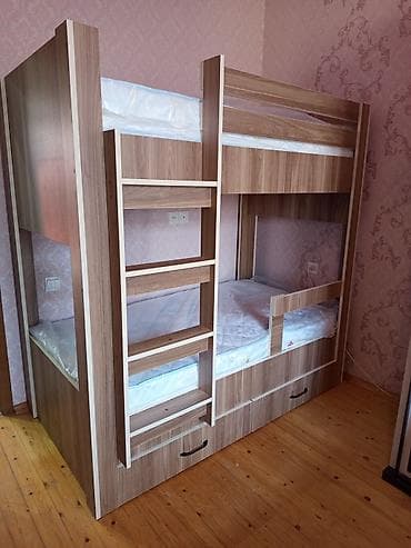 Oğlan və qız üçün, Yeni, Çarpayı, Matras ilə, Siyirməli, Laminat