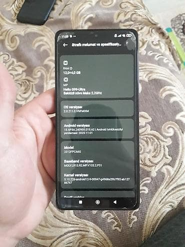redmi note 15 pro max qiyməti: Poco M6 Pro, rəng - Qara, Barmaq izi — 1
