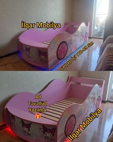 uşaq carpayisi: Yeni, Sifariş ilə, Maşın-çarpayı, Matrassız, Siyirməsiz — 3