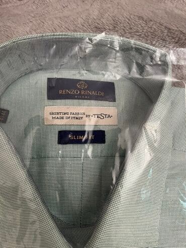 köynəyi yaşıl oğlan: Renzo Rinaldi Milano kişi köynəyi - Model: Slim Fit Yenidir, xetai — 2