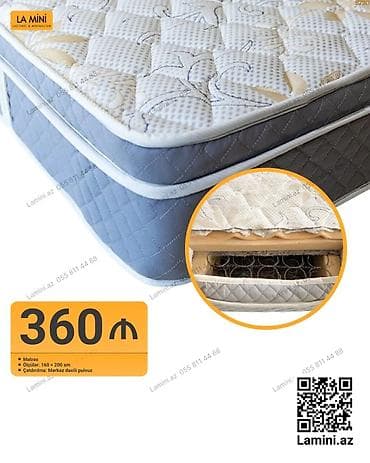 Matraslar: La Mini matras - Ölçü: 160 × 200 sm - Yaylı daxili quruluş (kəsik — 1