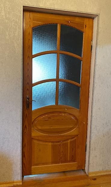 otaq qapsi: Qapi 4 ededi Material: təbii ağac (laklı səth), isti qızılı rəng — 1