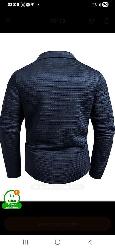 kurtka sekilleri: Sviter, M, rəng - Göy — 2