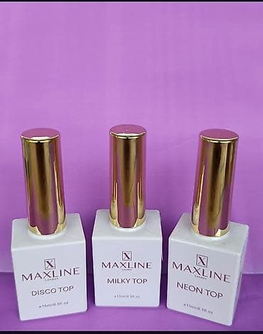 MAXLINE London gel lak üst örtükləri – 15 ml (0.5 fl.oz) şüşələr — 1