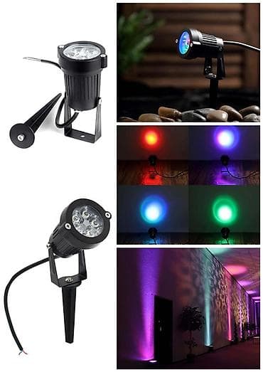 RGB LED bağ/landşaft projektoru - Rəng dəyişən işıq: qırmızı, mavi