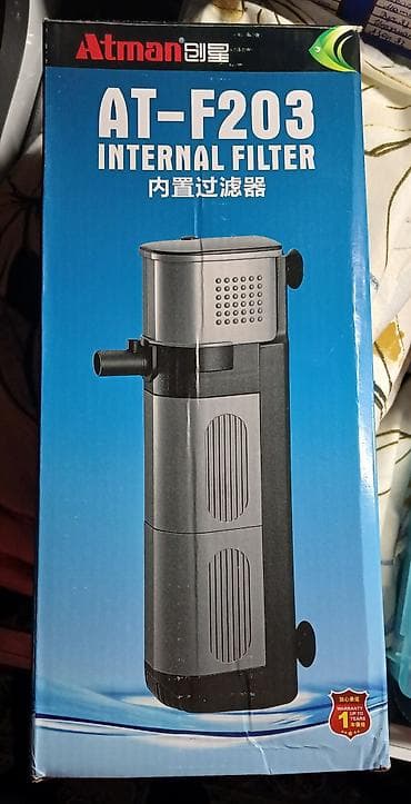 yumru akvaryum: Atman AT-F203 akvarium üçün daxili filtr Cəmi 2 gün işləyib. Təzədən — 1