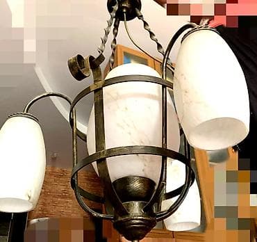 Çılçıraq, 4 lampa, Metal