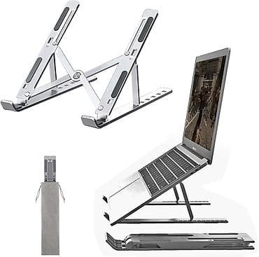 notebook kreditle satisi: Alüminium noutbuk/planşet stendi - Tənzimlənən bucaq və hündürlük — 2