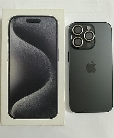blu vidyo: IPhone 15 Pro, 128 GB, Black Titanium, Face ID — 2