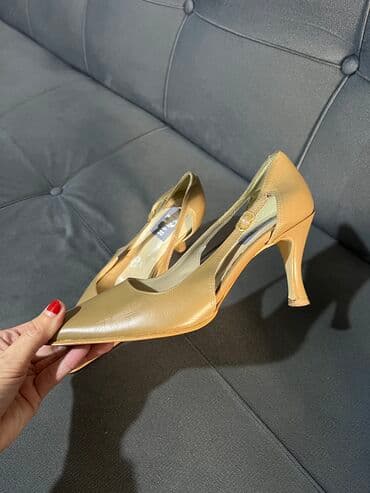 inan ayakkabı: Tuflilər, Ölçü: 38, rəng - Bej, İşlənmiş — 2