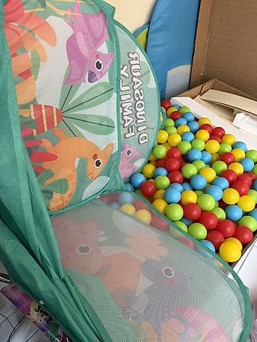 çadır ev: 500 e yaxin topdur Uşaq üçün “Dinosaur Family” top hovuzu və çadır — 1