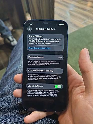 iphone orginal: IPhone 12, 128 GB, Mavi, Face ID — 7