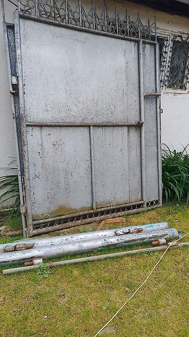 qapı icliyi: İşlənmiş Dəmir Həyət darvazası, Yana açılan, 4 m, Mexaniki, Qapı ilə, rəng - Boz, Ünvandan götürmə — 3