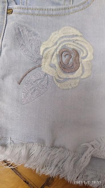 Dəstlər: Джинсовые шорты в идеальном состоянии.Размер S( 36) — 2