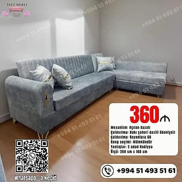 Künc divan, Yeni, Açılan, Bazalı, Parça, Şəhərdaxili pulsuz çatdırılma